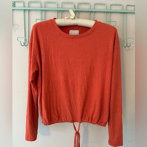 Anthropologie ribbed knit top
